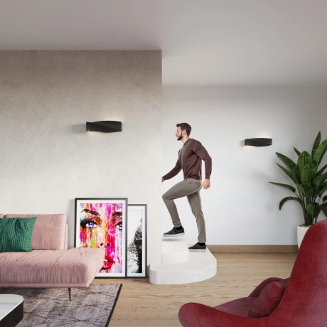 Kinkiet ceramiczny SIGMA czarny