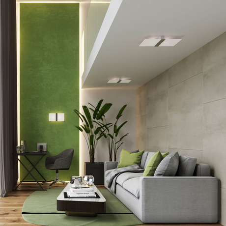 Plafon AZALIA + 4x Żarówka LED G9 4000K Zimna 4,5W 530lm