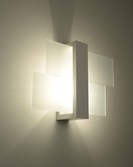 Kinkiet FENIKS 1 biały + 1x Żarówka LED E27 3000K Ciepła 7,5W 620lm