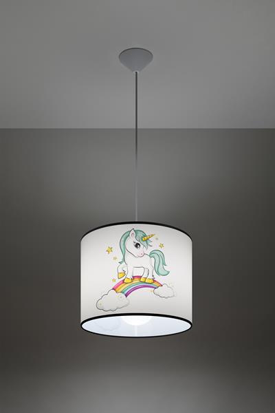 Lampa wisząca JEDNOROŻEC 30 + 1x Żarówka LED E27 4000K Zimna 7,5W 650lm