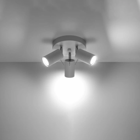 Plafon RING 3P biały