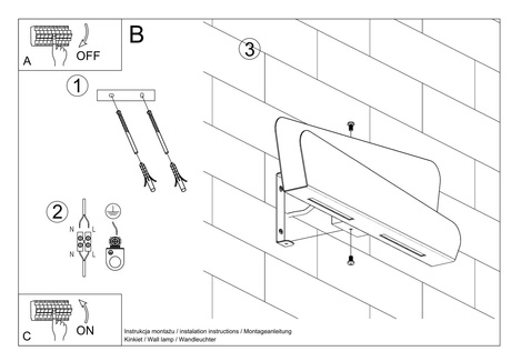 Kinkiet BASCIA biała + 2x Żarówka LED G9 3000K Ciepła 4,5W 510lm
