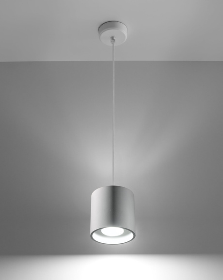 Lampa wisząca ORBIS 1 biały + 1x Żarówka LED GU-10 3000K Ciepła 7W 620lm