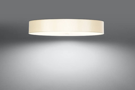 Plafon SKALA 90 biały + 6x Żarówka LED E27 3000K Ciepła 7,5W 620lm