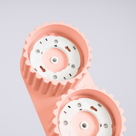 Plafon AURA 2 brzoskwiniowy Gx53 + 2X Żarówka LED GX53 3000K 8W 720lm