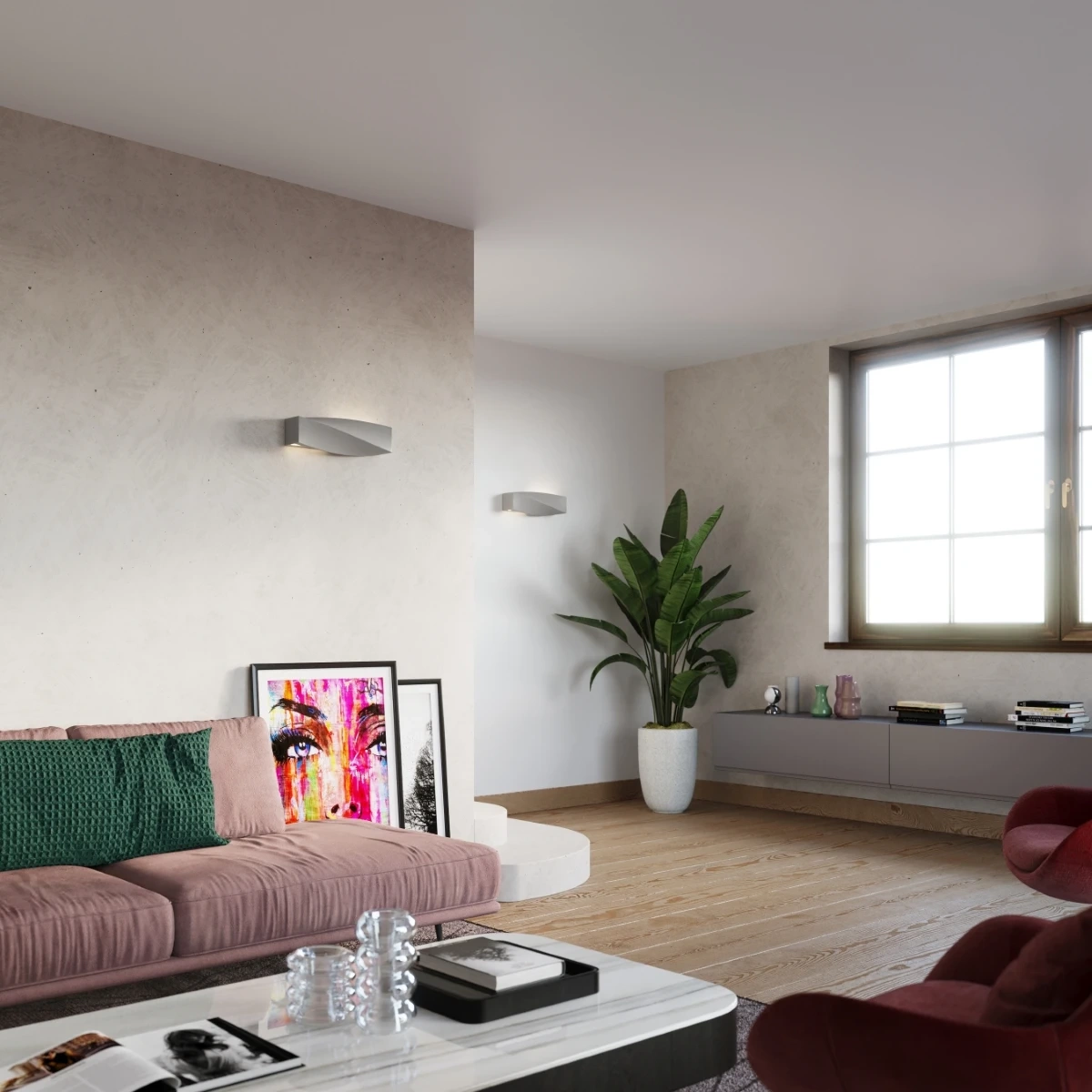 Kinkiet ceramiczny SIGMA szary