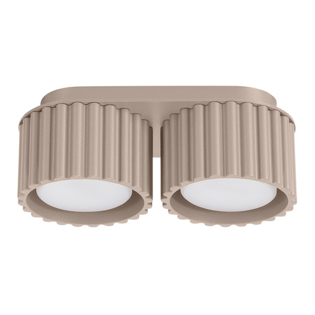 Plafon AURA 2 taupe Gx53 + 2X Żarówka LED GX53 3000K 8W 720lm