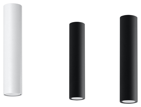 Plafon LAGOS 30 biały + 1x Żarówka LED GU-10 3000K Ciepła 7W 620lm