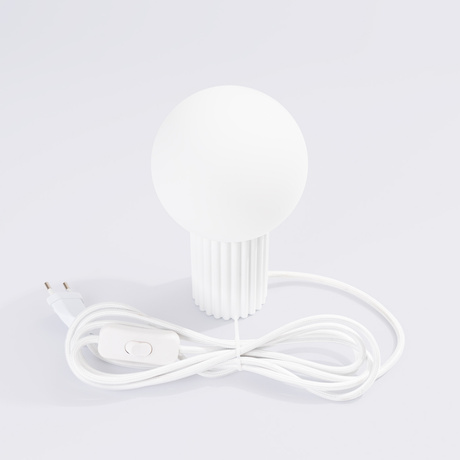 Lampa biurkowa HALO biała + 1x Żarówka LED G9 4000K Zimna 4,5W 460lm