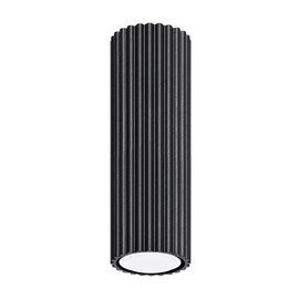 Plafon KARBON 20 czarny + 1x Żarówka LED GU-10 3000K Ciepła 7W 510lm