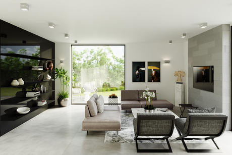 Plafon LOBO MAXI szary + 2x Żarówka LED G9 3000K Ciepła 4,5W 510lm