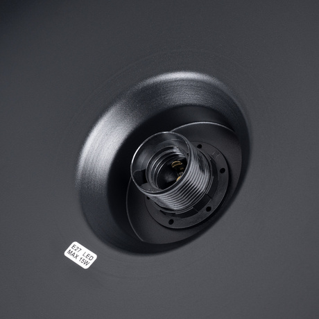 Lampa wisząca BILO czarna 1X Żarówka LED E27 3000K 7W 760lm