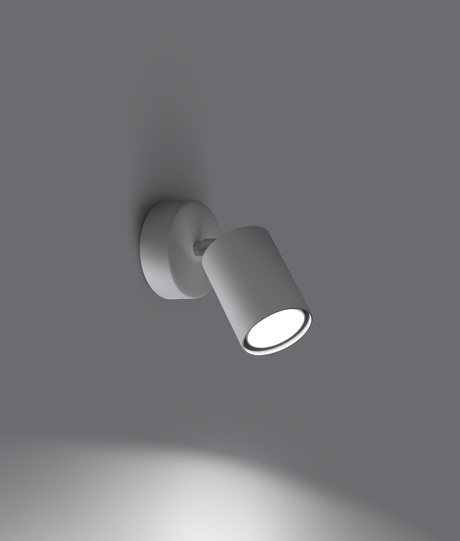 Kinkiet LEMMI 1 biały + 1x Żarówka LED GU-10 4000K Zimna 7W 530lm