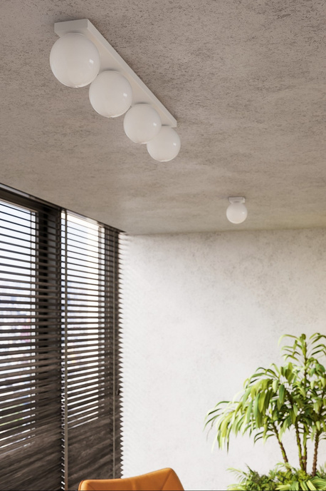 Plafon YOLI 1 biały + 1x Żarówka LED G9 3000K Ciepła 4,5W 450lm