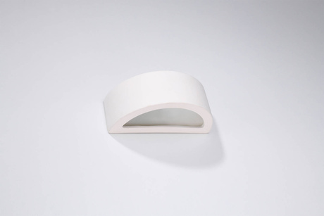 Kinkiet ceramiczny ATENA 20 biały + 1x Żarówka LED E27 4000K Zimna 7,5W 650lm