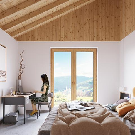 Lampa wisząca TULIP biały + 1x Żarówka LED E27 4000K Zimna 7,5W 650lm