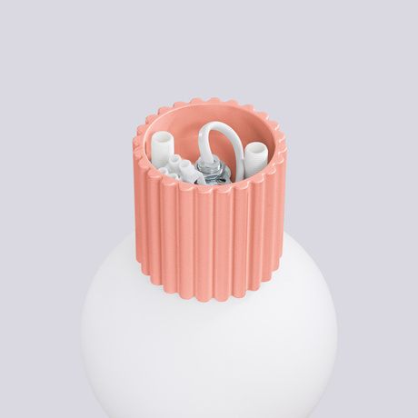 Kinkiet HALO brzoskwiniowy IP44 + 1X Żarówka LED G9 4000K Zimna 4,5W 460lm