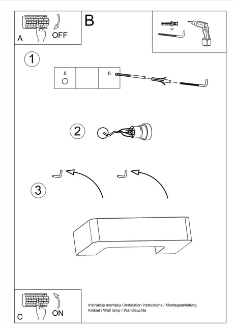 Kinkiet ceramiczny MAGNET biały 1x Żarówka LED E27 4000K Zimna 7,5W 650lm