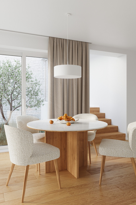 Żyrandol ROLLO 45 biały + 3x Żarówka LED E27 4000K Zimna 7,5W 650lm