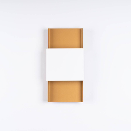 Kinkiet DURLIN złoty/biały + 2x Żarówka LED G9 3000K Ciepła 4,5W 450lm