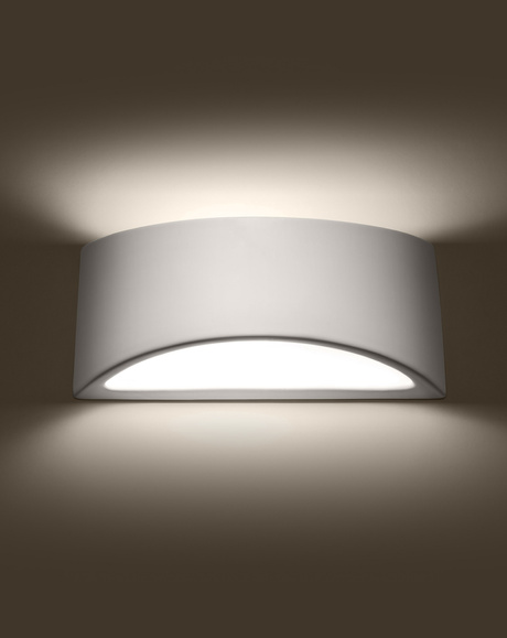 Kinkiet lakierowany VIXEN biały połysk + 1x Żarówka LED G9 4000K Zimna 4,5W 530lm