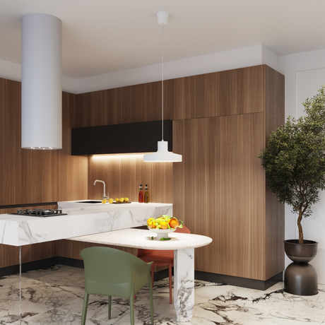 Lampa wisząca BILO biała + 1X Żarówka LED E27 3000K Ciepła 7,5W 620lm