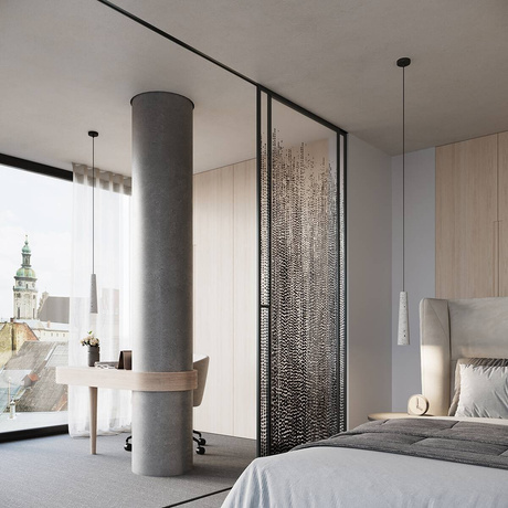 Lampa wisząca ELECTRA beton + 1x Żarówka LED GU-10 4000K Zimna 7W 530lm