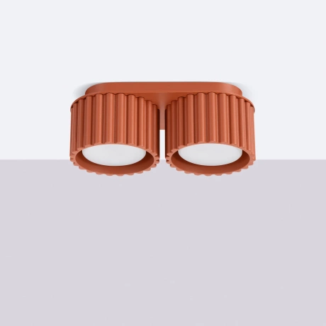 Plafon AURA 2 ochra czerwona Gx53