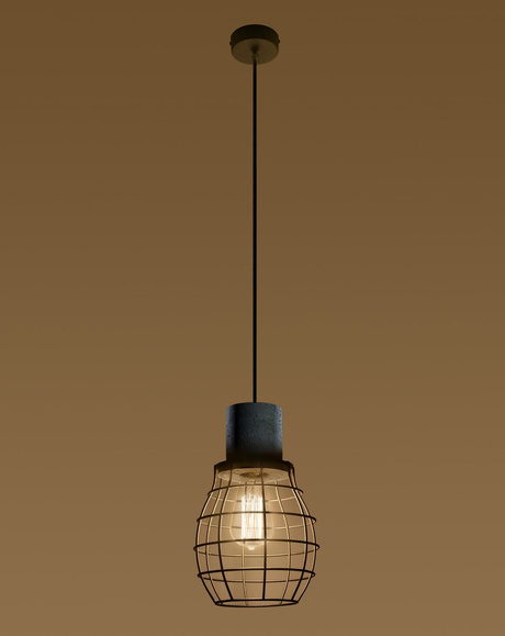 Lampa wisząca LUGO + 1x Żarówka LED E27 4000K Zimna 7,5W 650lm