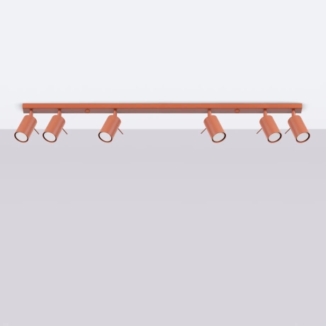 Plafon RING 6L ochra czerwona