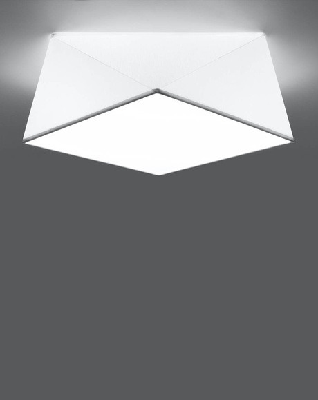 Plafon HEXA 35 BIAŁY + 2x Żarówka LED E27 3000K Ciepła 7,5W 620lm