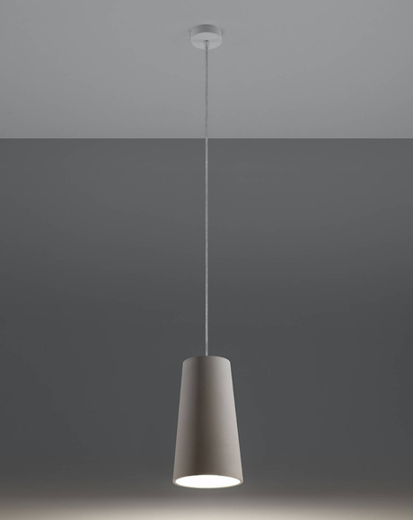 Lampa wisząca ceramiczna GULCAN biała + 1x Żarówka LED E27 3000K Ciepła 7,5W 620lm