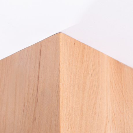 Plafon SOLIS naturalne drewno + 1x Żarówka LED G9 4000K Zimna 4,5W 460lm