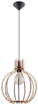 Lampa wisząca ARANCIA naturalne drewno + 1x Żarówka LED E27 4000K Zimna 7,5W 650lm