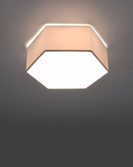 Plafon SUNDE 11 biały + 2x Żarówka LED E27 4000K Zimna 7,5W 650lm