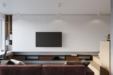 Plafon TIUBE biały + 1x Żarówka LED GU10 AR111 3000K CIEPŁA 12W 800lm