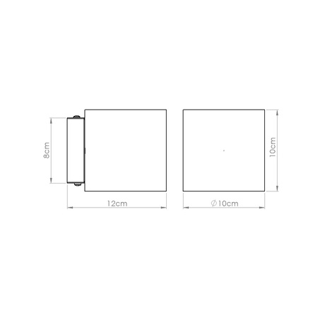 Kinkiet ORBIS beton zielona oliwka