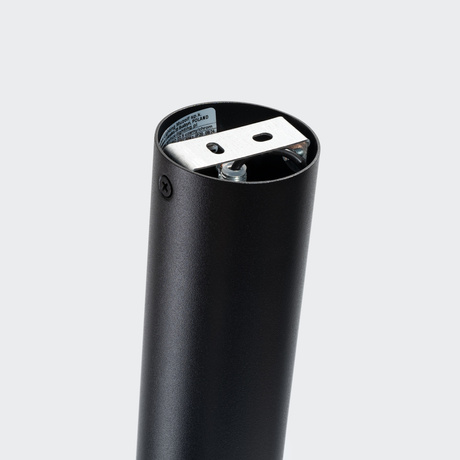 Plafon NERO 22,5 czarny/chrom + 1x Żarówka LED GU-10 3000K Ciepła 7W 510lm