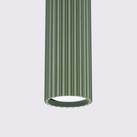 Lampa wisząca KARBON 1 zielony oliwkowy