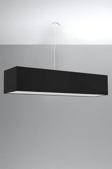 Żyrandol SANTA 120 czarny + 5x Żarówka LED E27 4000K Zimna 7,5W 650lm