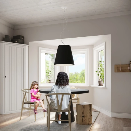 Żyrandol GENEVE 50 czarna