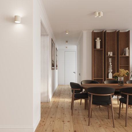 Plafon AURA 2 beżowy GU10 + 2X Żarówka LED GU-10 3000K Ciepła 7W 510lm