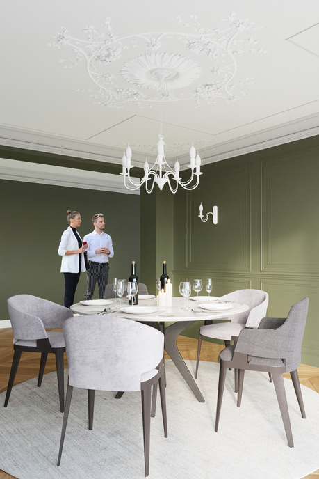 Żyrandol MINERWA 3 biały + 3x Żarówka LED E14 3000K Ciepła 7,5W 620lm