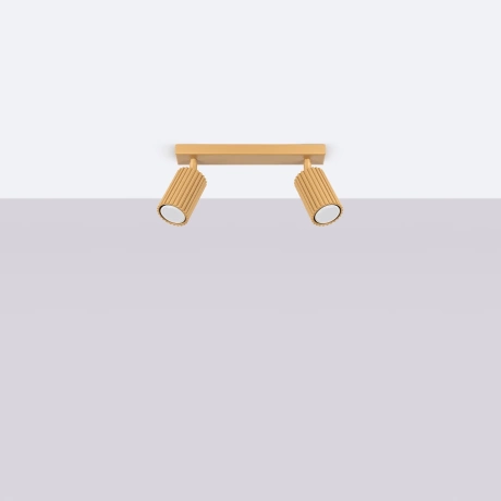 Plafon KARBON 2 złoty