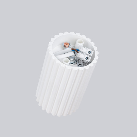 Plafon KARBON 10 biały + 1x Żarówka LED GU-10 3000K Ciepła 7W 510lm