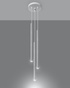 Lampa wisząca PASTELO 3P biała + 3x Żarówka LED G9 4000K Zimna 3W 204lm