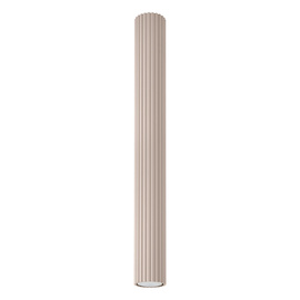 Plafon KARBON 60 taupe + 1X Żarówka LED GU-10 3000K Ciepła 7W 510lm