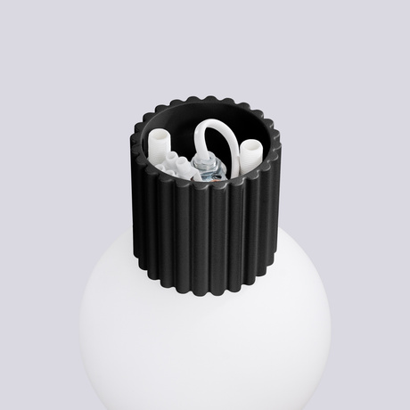 Kinkiet HALO czarny IP44 + 1X Żarówka LED G9 3000K Ciepła 4,5W 450lm