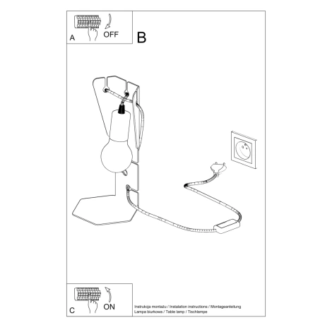Lampa biurkowa ARBY czarna