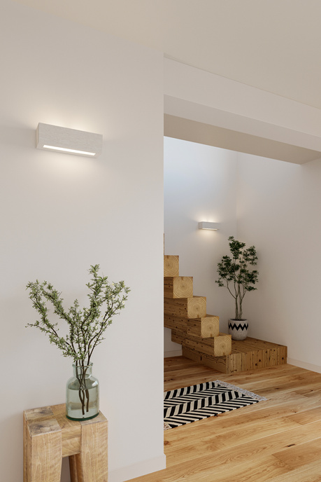 Kinkiet ceramiczny VEGA biały + 1x Żarówka LED E27 4000K Zimna 7,5W 650lm